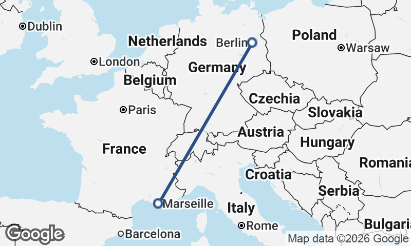 Berlin to Marseille
