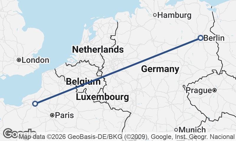 Berlin to Rouen