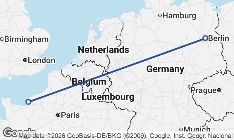Berlin to Le Havre