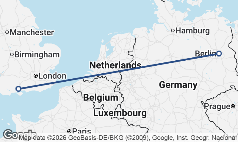 Berlin to Southampton