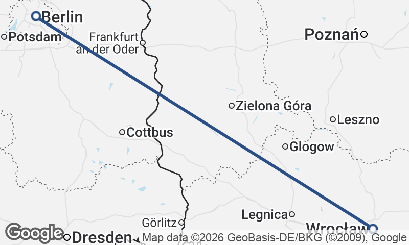 Berlin to Wrocław