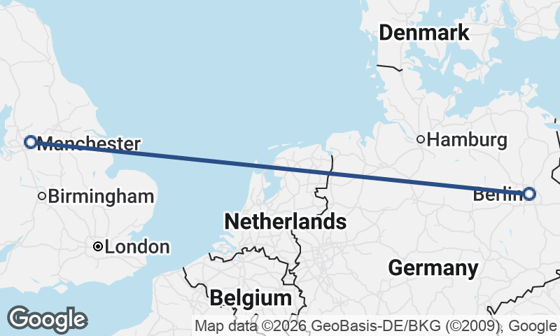 Berlin to Manchester