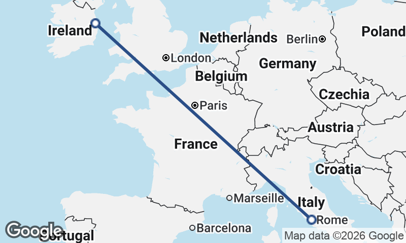 Dublin to Rome