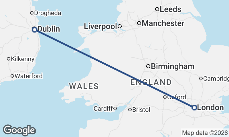 Dublin to London