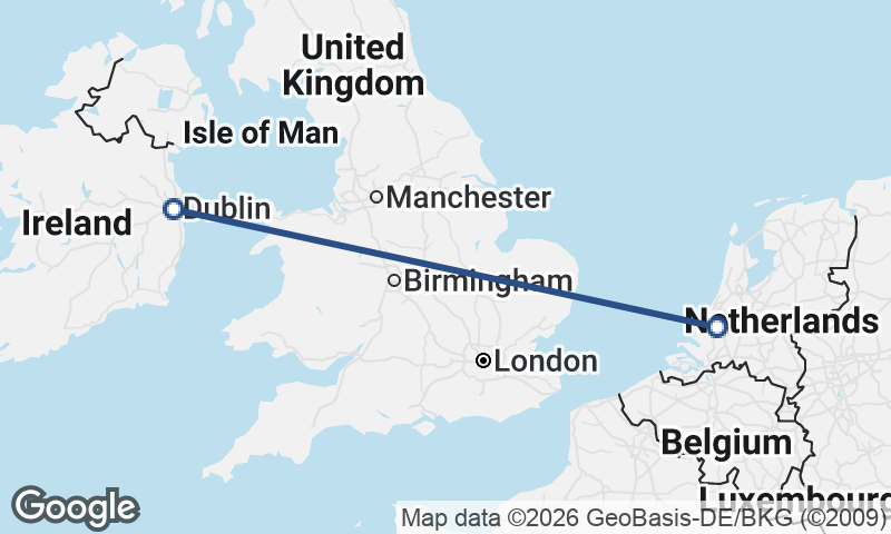 Dublin to Rotterdam