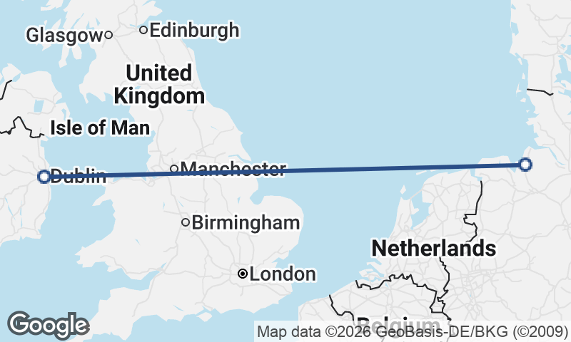 Dublin to Bremerhaven