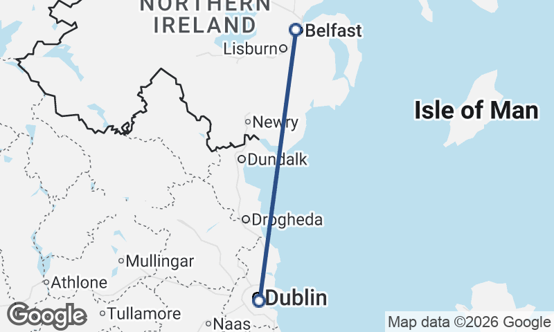 Dublin to Belfast