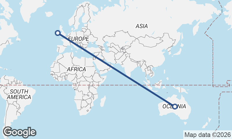 Ireland to Australia