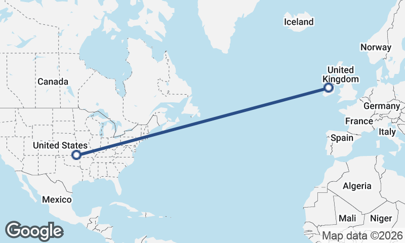 Ireland to United States