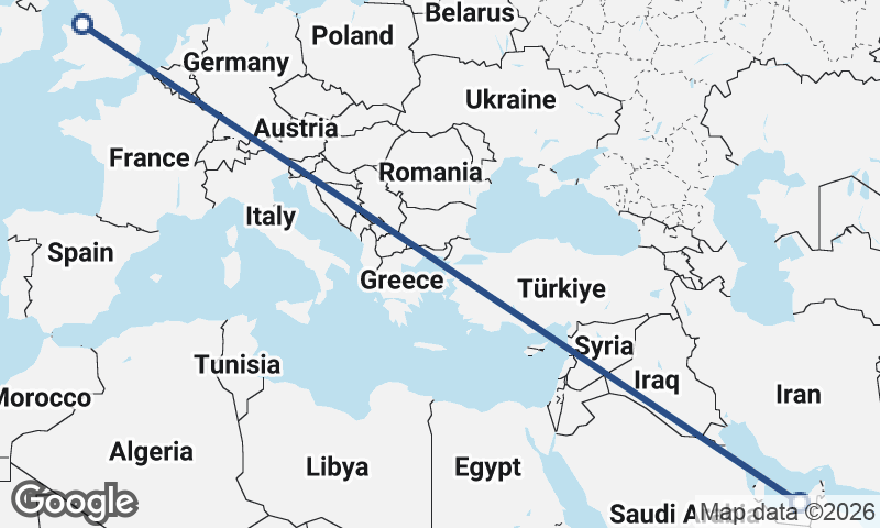 Liverpool to Abu Dhabi