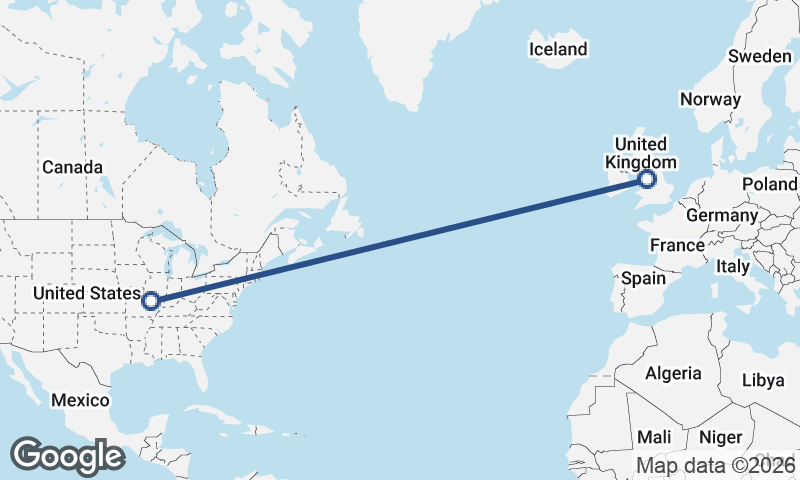 Liverpool to St. Louis