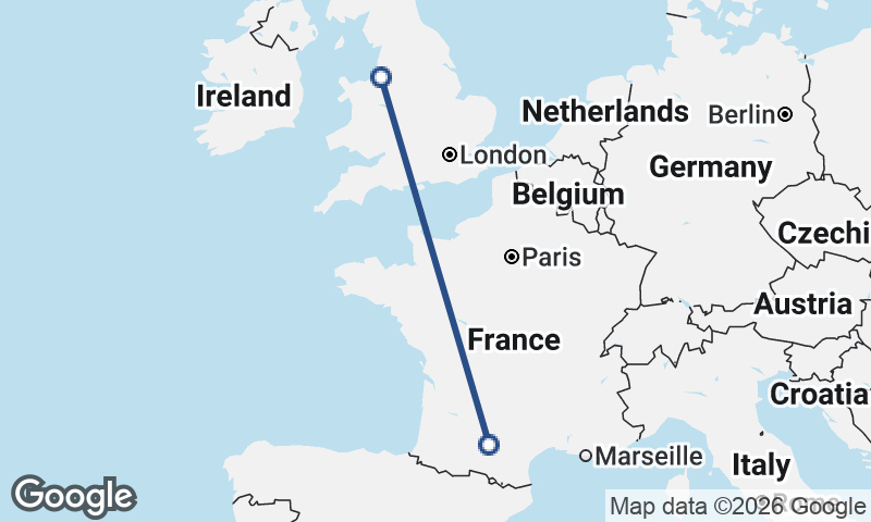 Liverpool to Toulouse