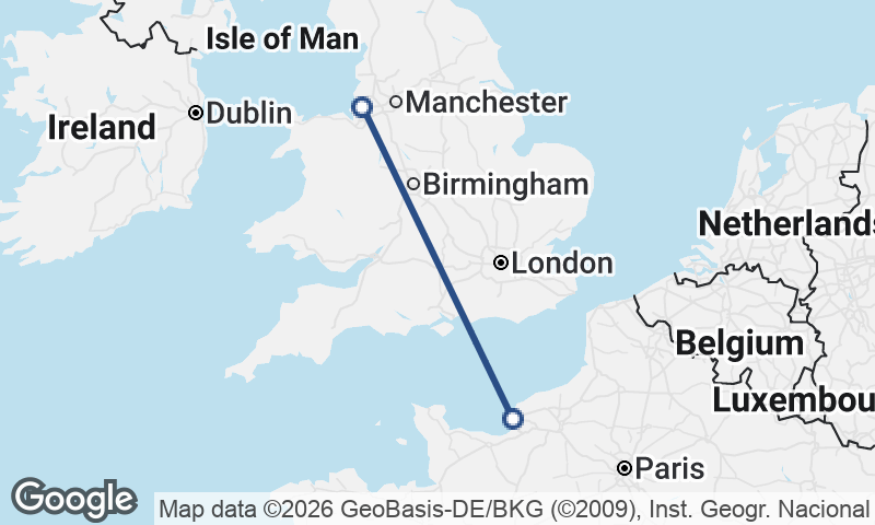 Liverpool to Le Havre