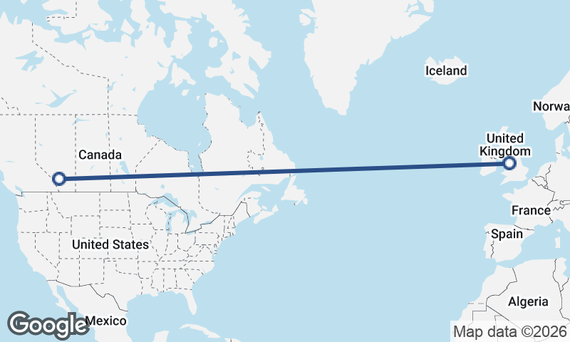 Liverpool to Calgary
