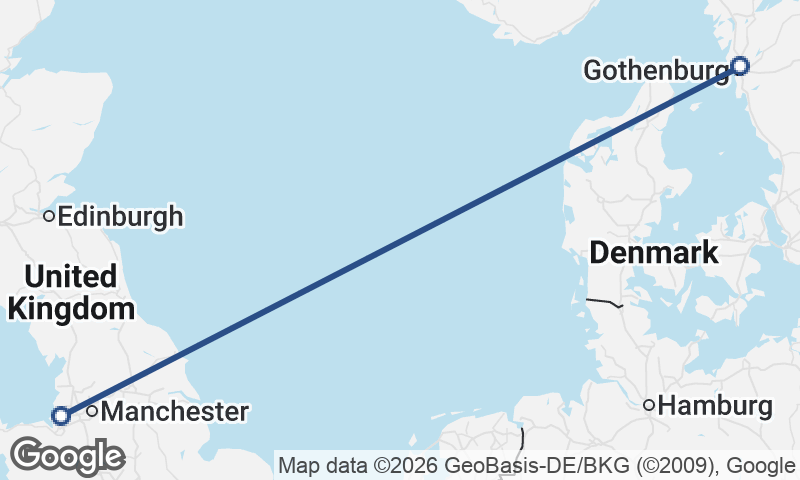 Liverpool to Göteborg