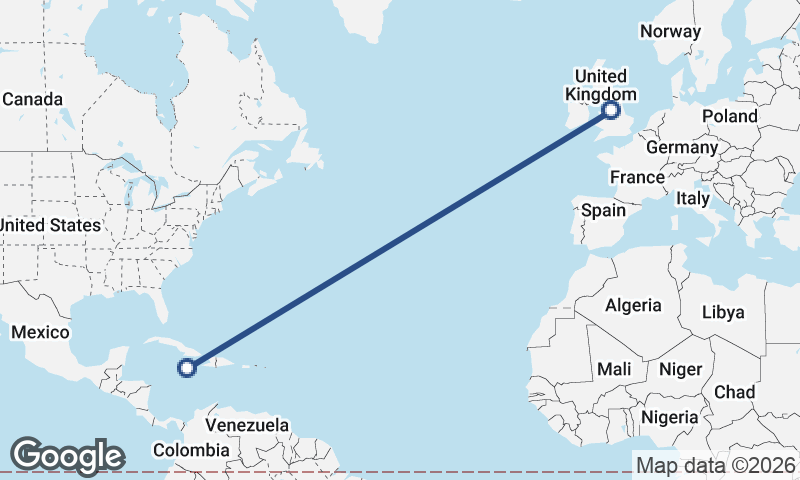 Manchester to Kingston