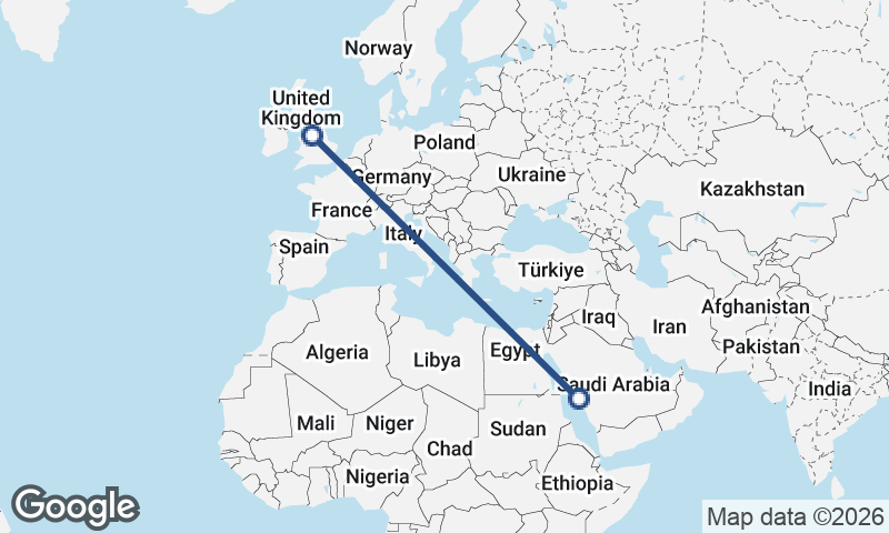 Manchester to Mecca