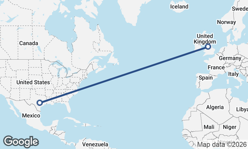 Manchester to Austin
