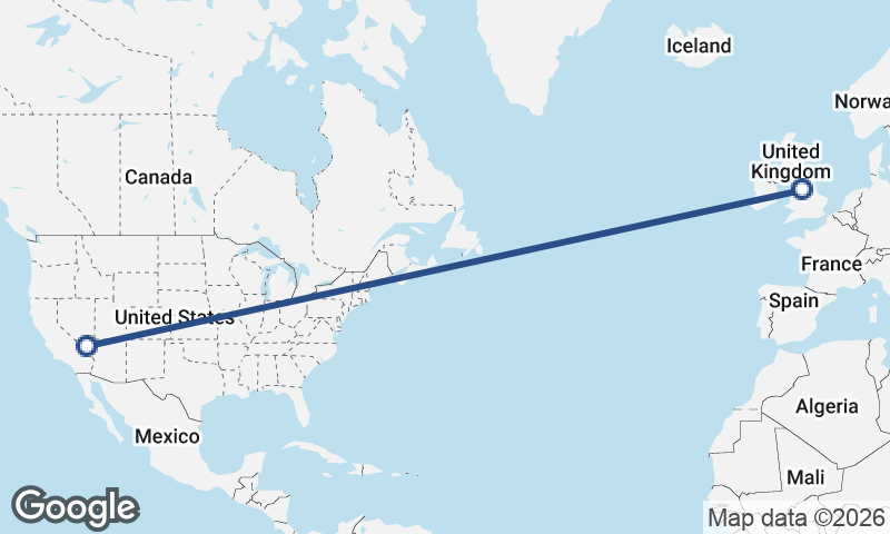 Manchester to Las Vegas