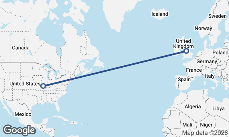 Manchester to St. Louis