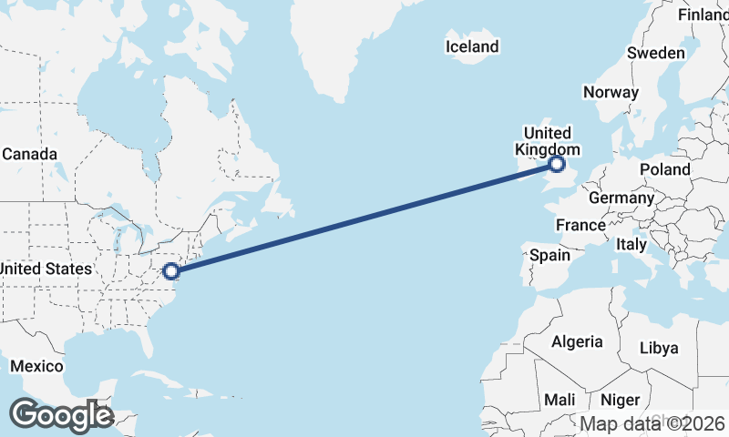 Manchester to Baltimore