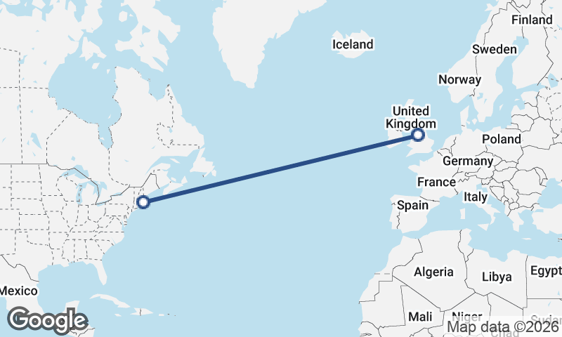 Manchester to Boston