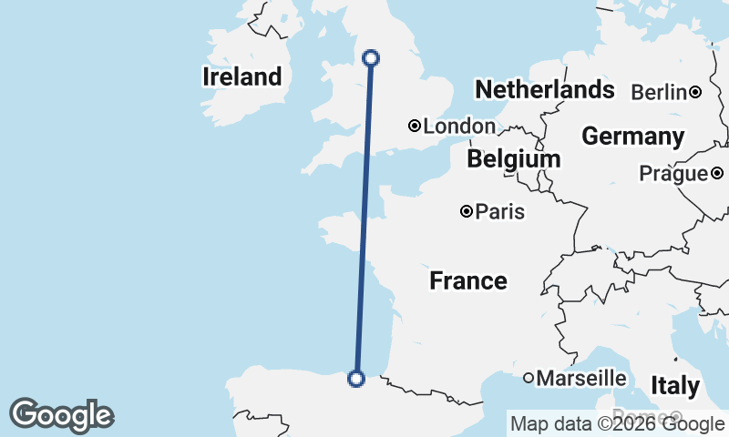 Manchester to Bilbao