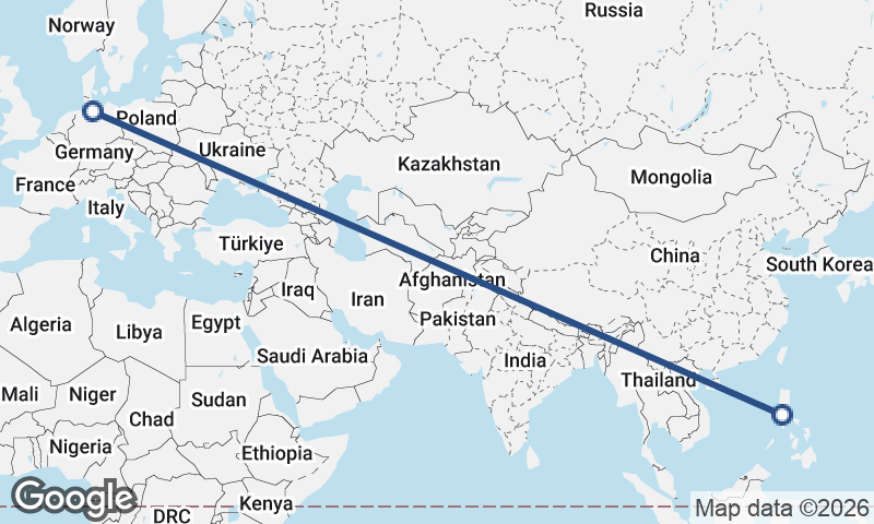 Hamburg to Manila