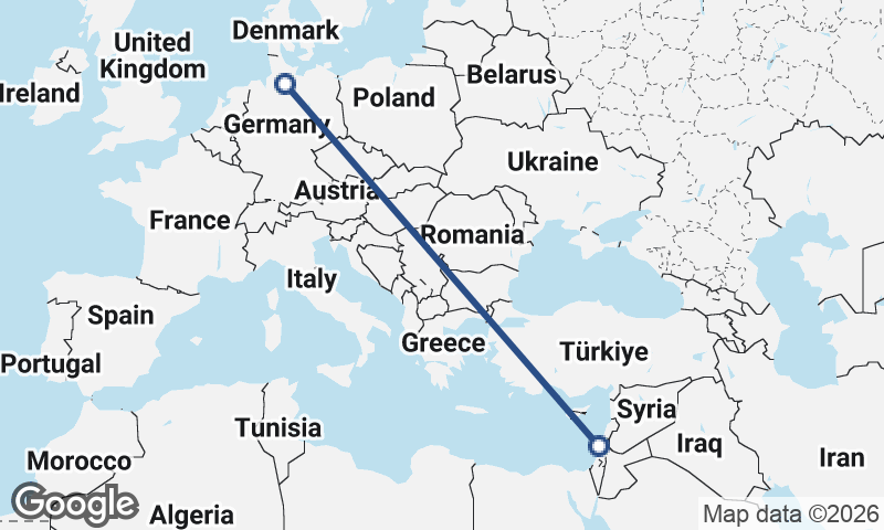 Hamburg to Haifa