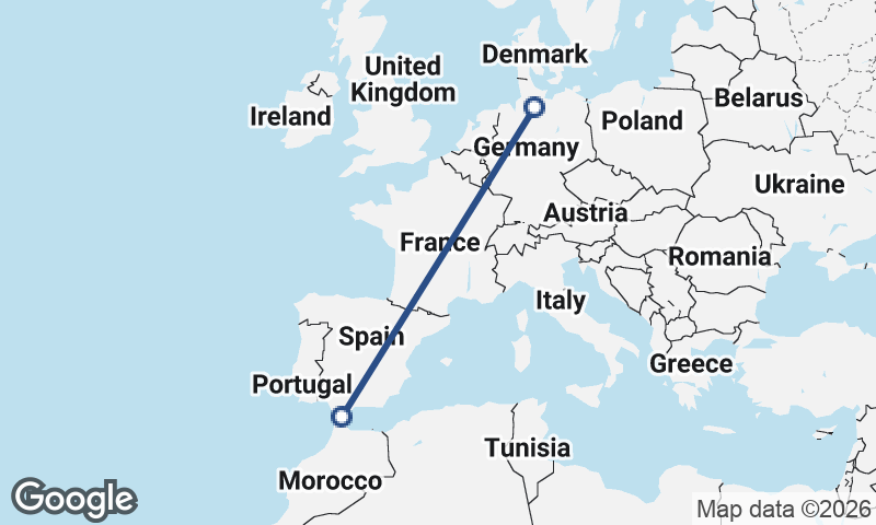 Hamburg to Algeciras
