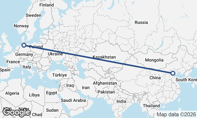 Hamburg to Beijing