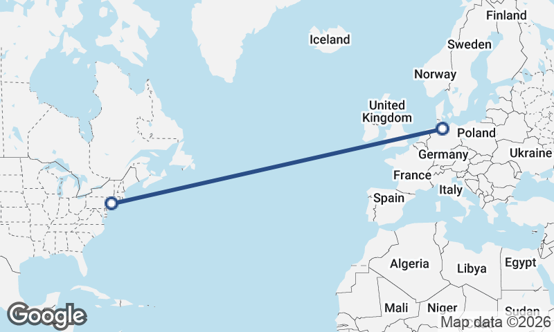 Hamburg to New York