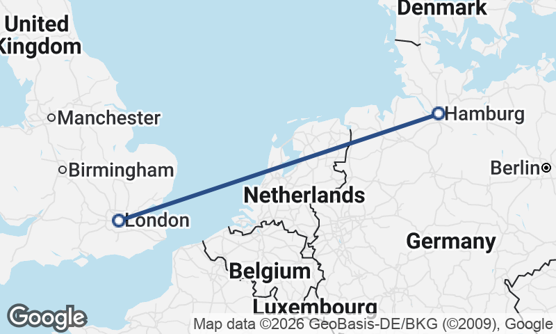 Hamburg to London