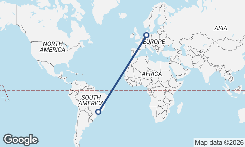 Bremerhaven to São Paulo