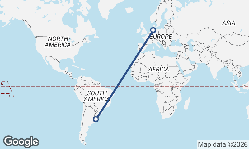 Bremerhaven to Montevideo