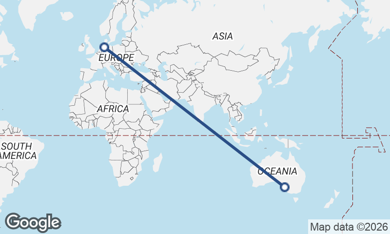 Bremerhaven to Adelaide