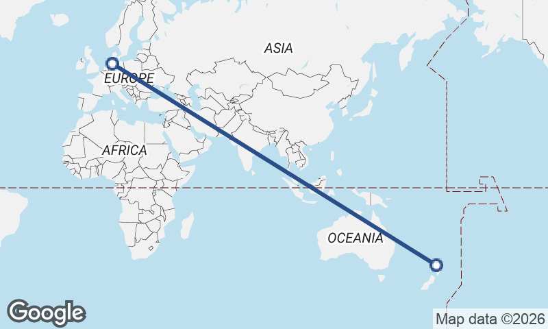 Bremerhaven to Auckland
