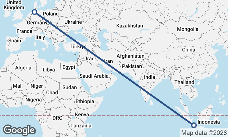 Bremerhaven to Jakarta