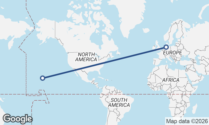 Bremerhaven to Honolulu