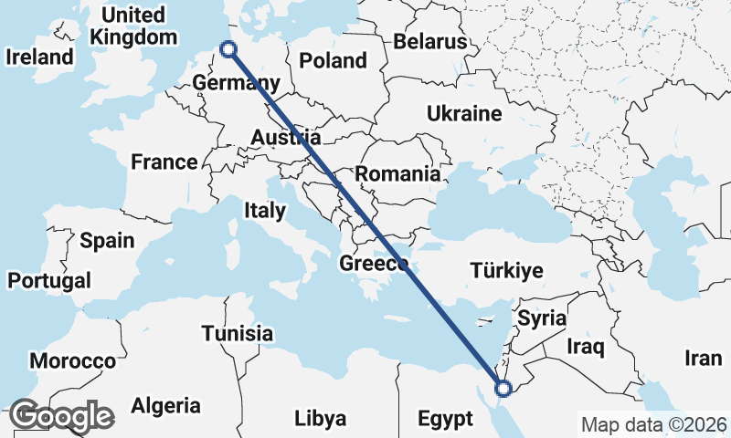 Bremerhaven to Al ‘Aqabah
