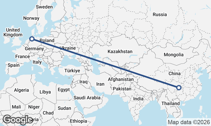 Bremerhaven to Chongqing