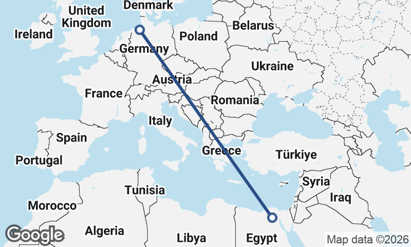 Bremerhaven to Cairo