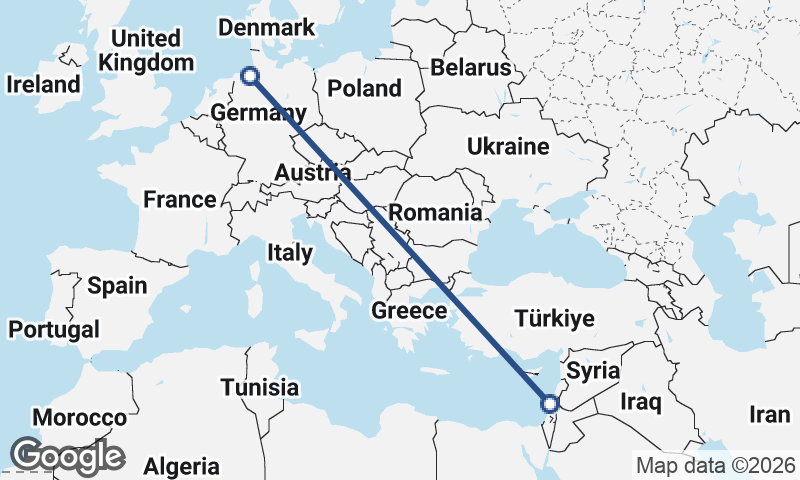 Bremerhaven to Haifa