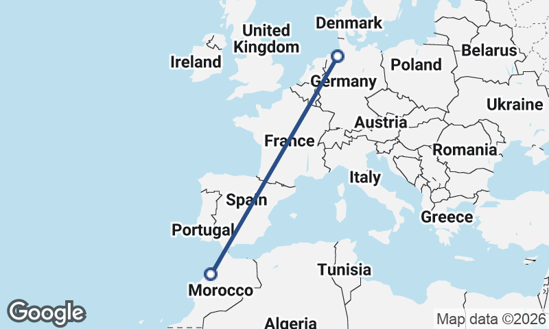 Bremerhaven to Casablanca