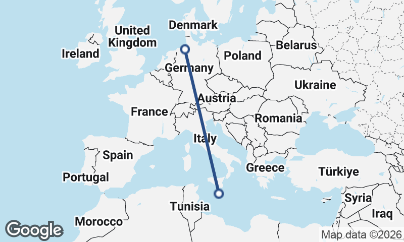 Bremerhaven to Valletta