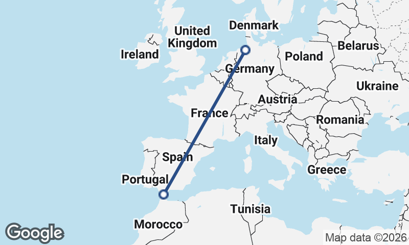 Bremerhaven to Algeciras
