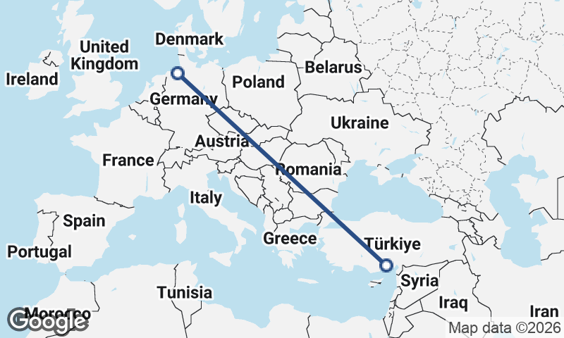 Bremerhaven to Mersin