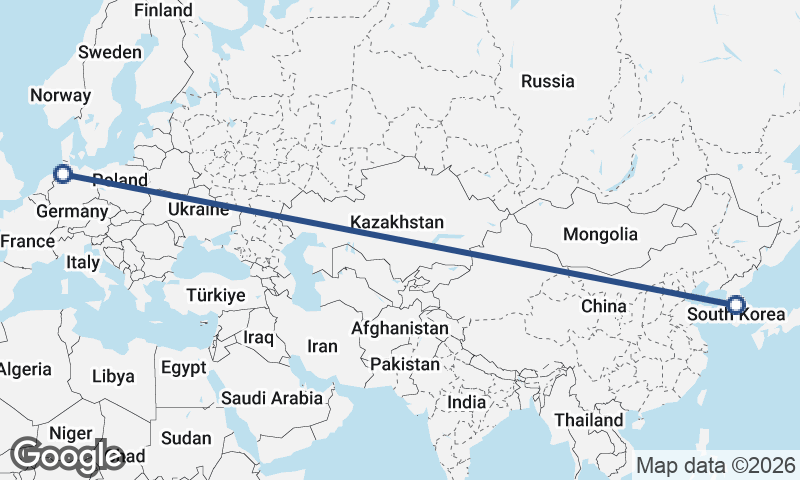 Bremerhaven to Seoul