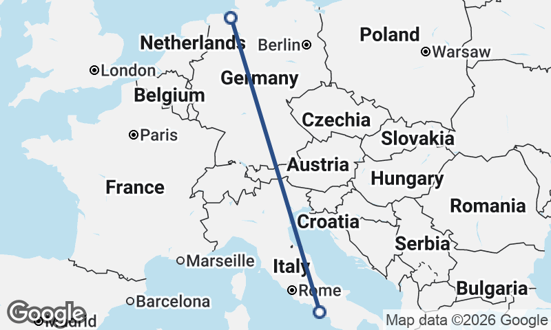 Bremerhaven to Naples