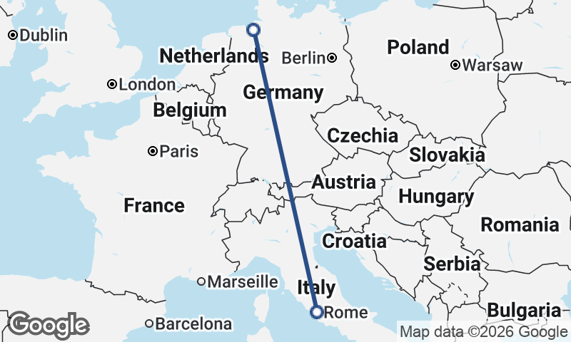 Bremerhaven to Rome